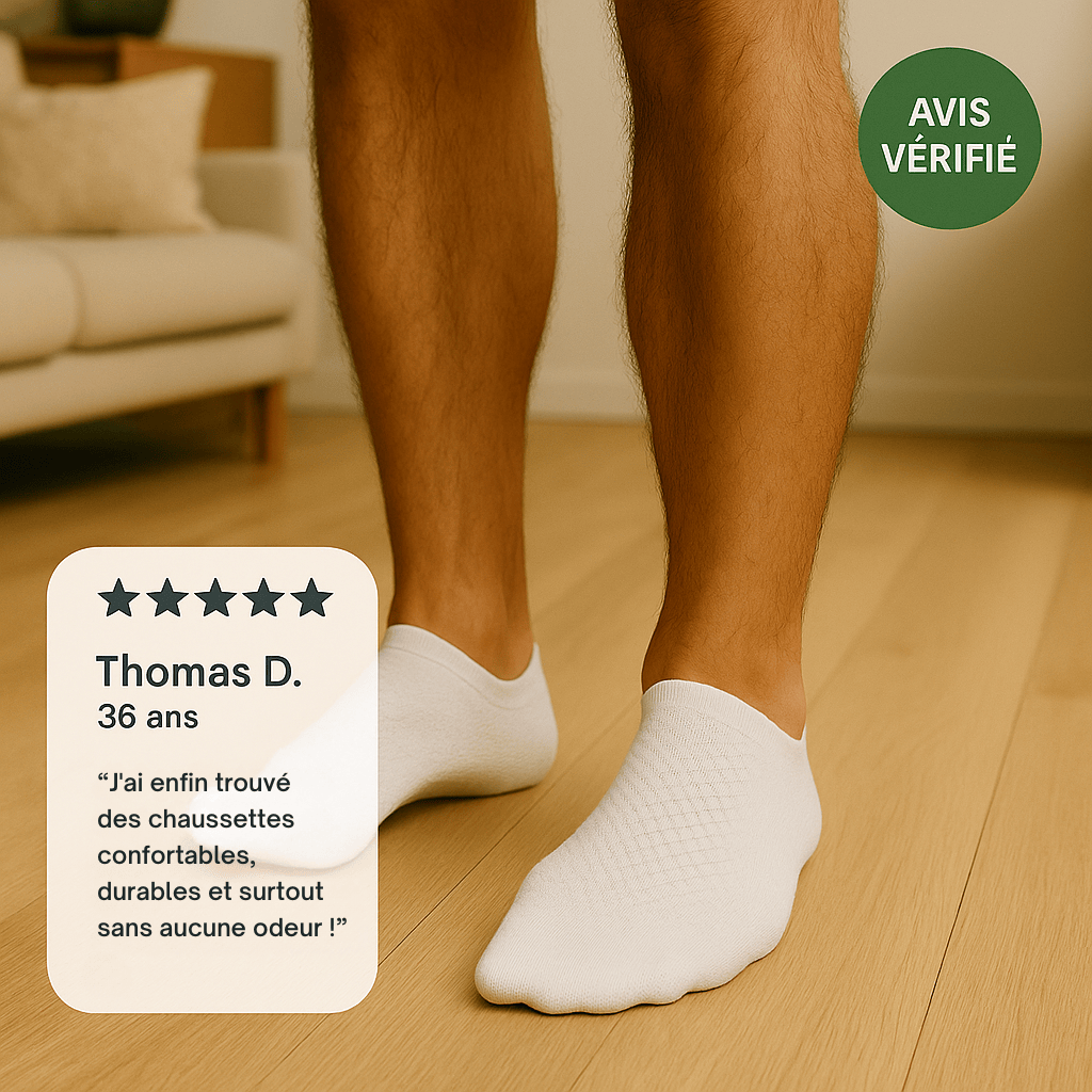Chaussettes basses Alessio en bambou premium - Résistantes & Anti-Odeurs