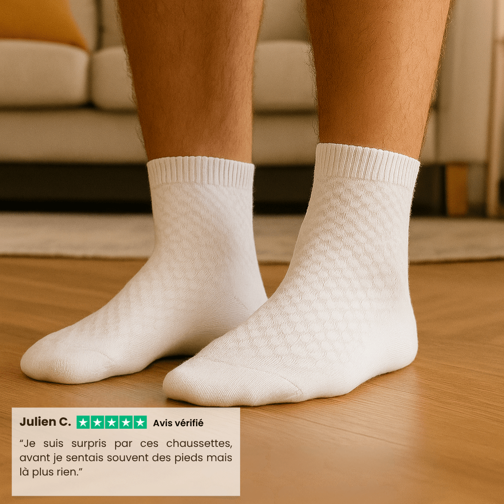 Chaussettes mi-hautes Alessio en bambou premium - Résistantes & Anti-Odeurs