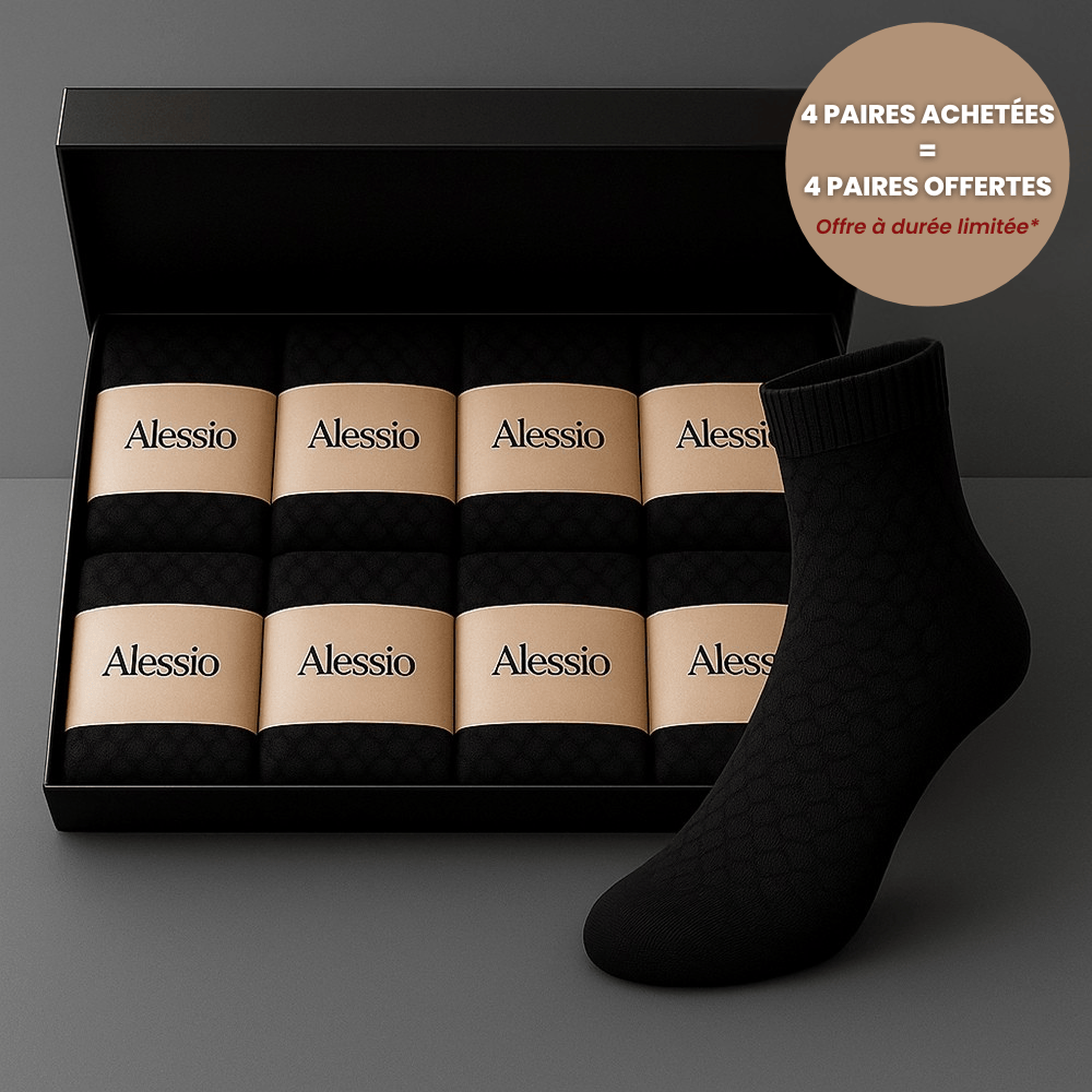 Chaussettes mi-hautes Alessio en bambou premium - Résistantes & Anti-Odeurs