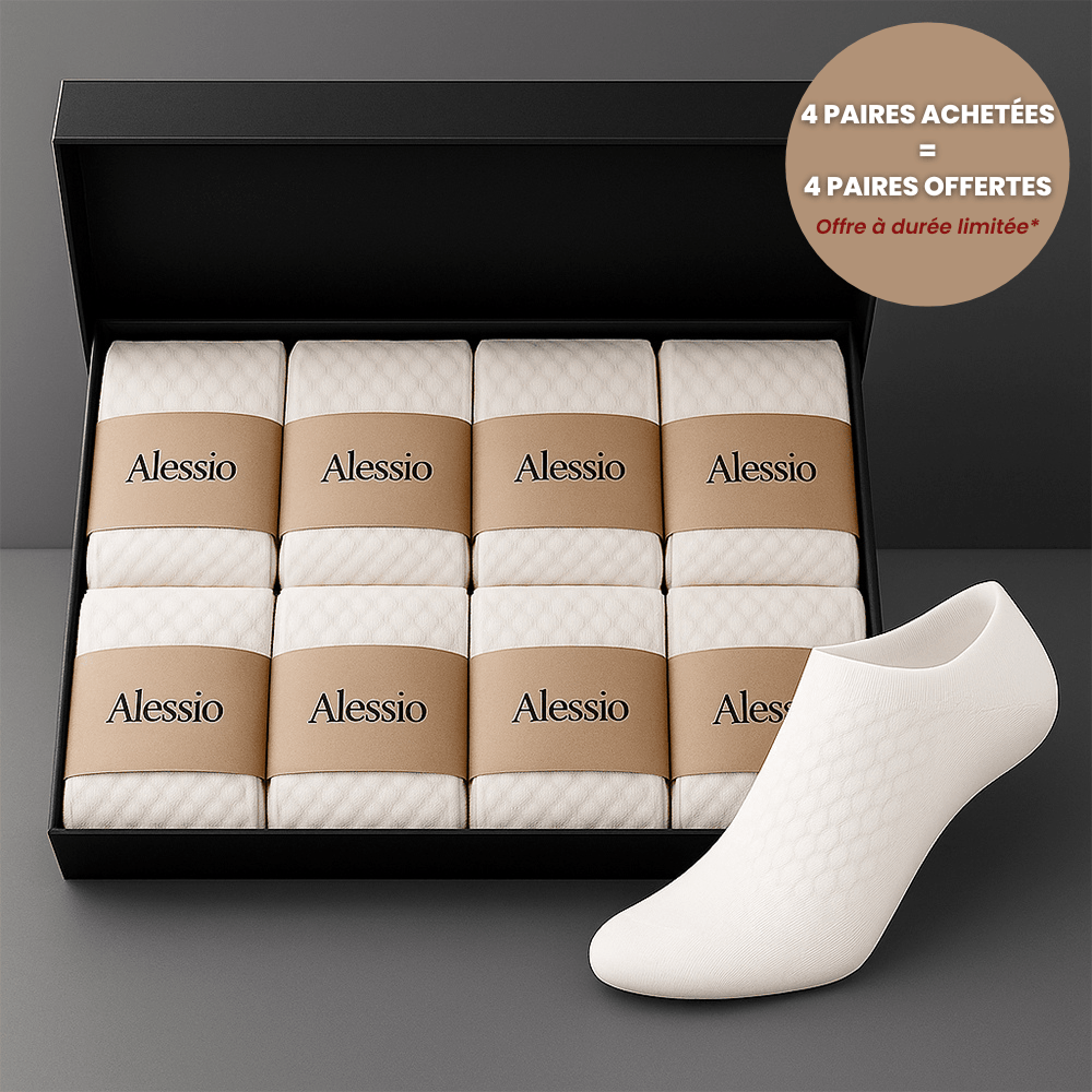 Chaussettes basses Alessio en bambou premium - Résistantes & Anti-Odeurs