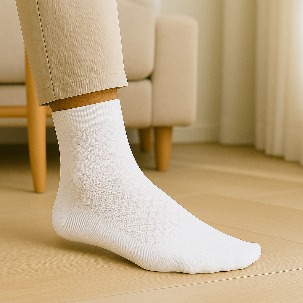 Chaussettes mi-hautes Alessio en bambou premium - Résistantes & Anti-Odeurs